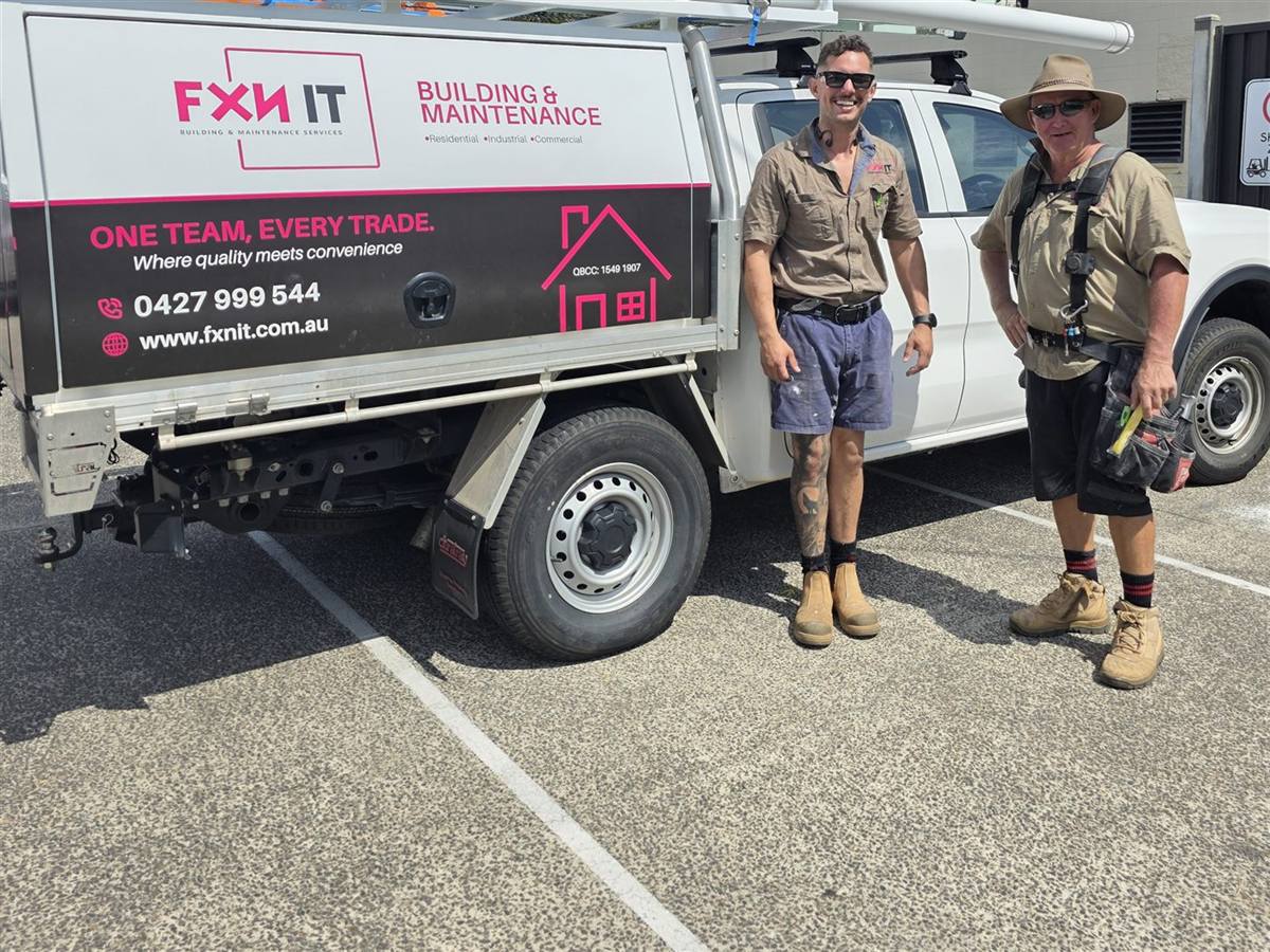 The FXNIT team with the work truck